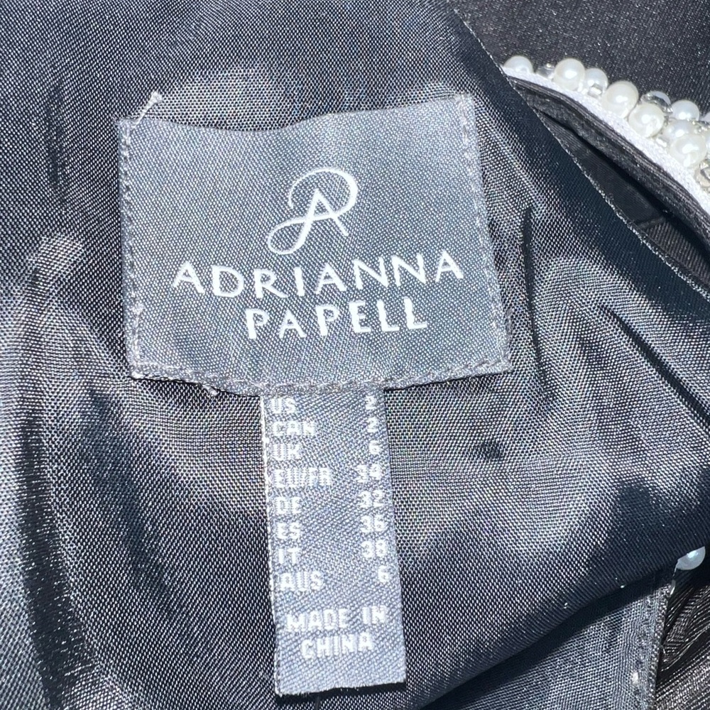 Adrianna‎ Papell Mikado Halter Dress size 2 - Picture 6 of 14